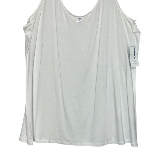 Old Navy Reversible Tank Top Womens 3X White New - Picture 4 of 9